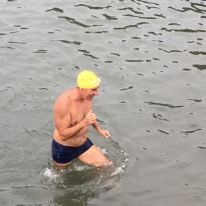 Hilly finishes swim