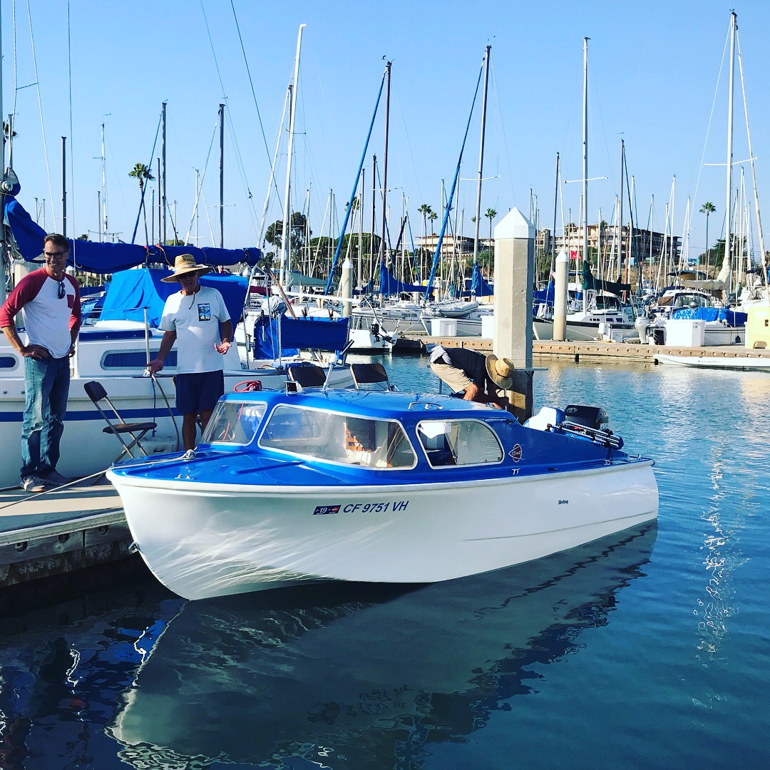 Andiamo in the water at Oceanside Harbor